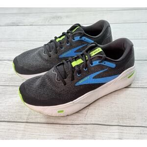 Brooks Men’s Ghost Max Black Blue Walking Road Running Shoes Sneakers Size 11.5